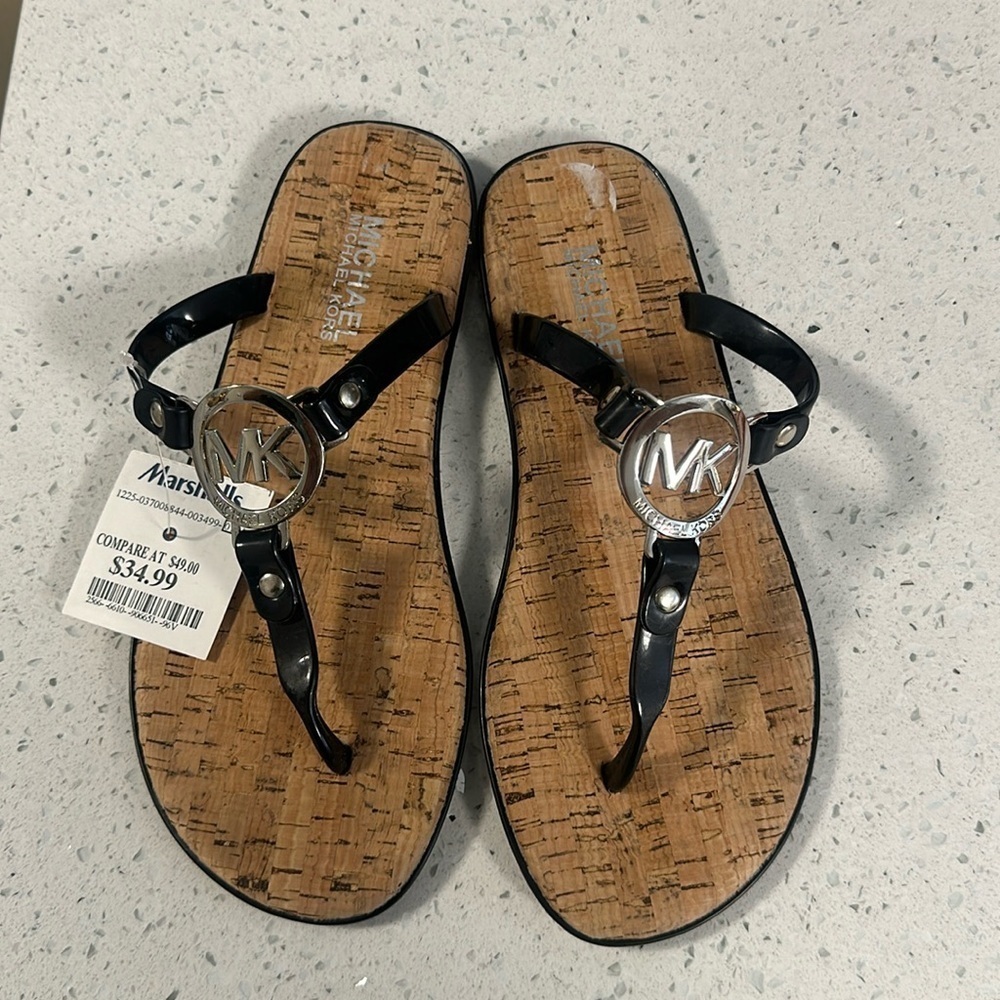 Michael Kors black flats NWT